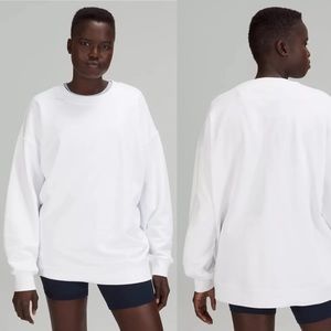 Lululemon - Perfectly Oversized Crew in White - Size 4